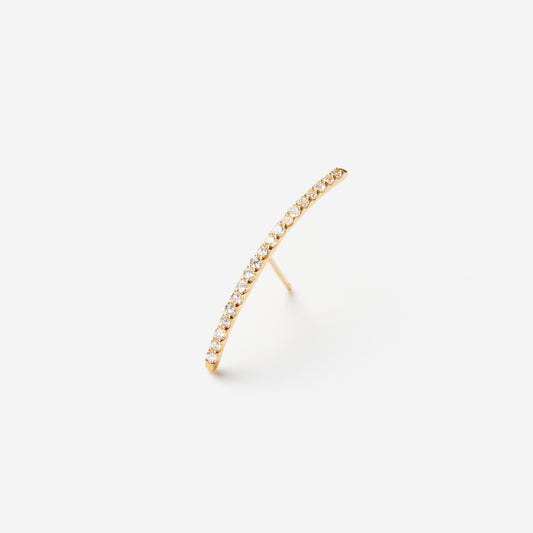 Linear Pireced earring "Smile medium"