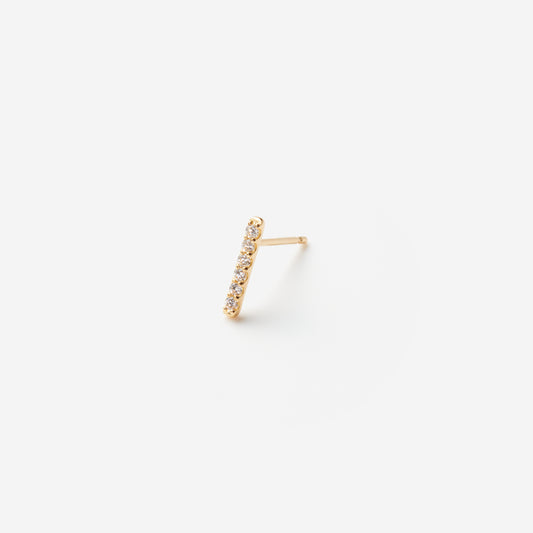 Linear Pierced earring "Bar medium"