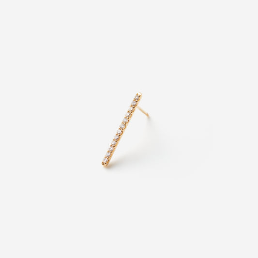 Linear Pierced earring "Bar large"